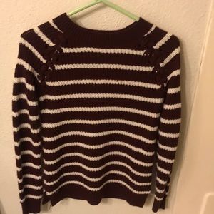 Knit sweater shirt